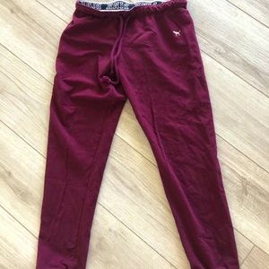 PINK maroon colored sweatpants for sale!!